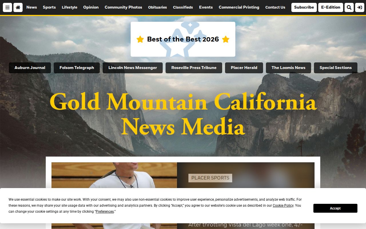 Gold Country Media local news portal for Placer County communities