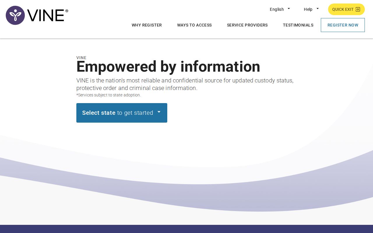VINELink search interface used for Placer County custody checks